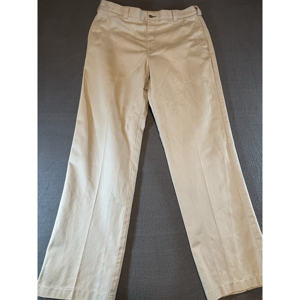 Tommy Hilfiger Mens Chino Pants 36x32 Khaki Beige Straight Leg Classic Preppy